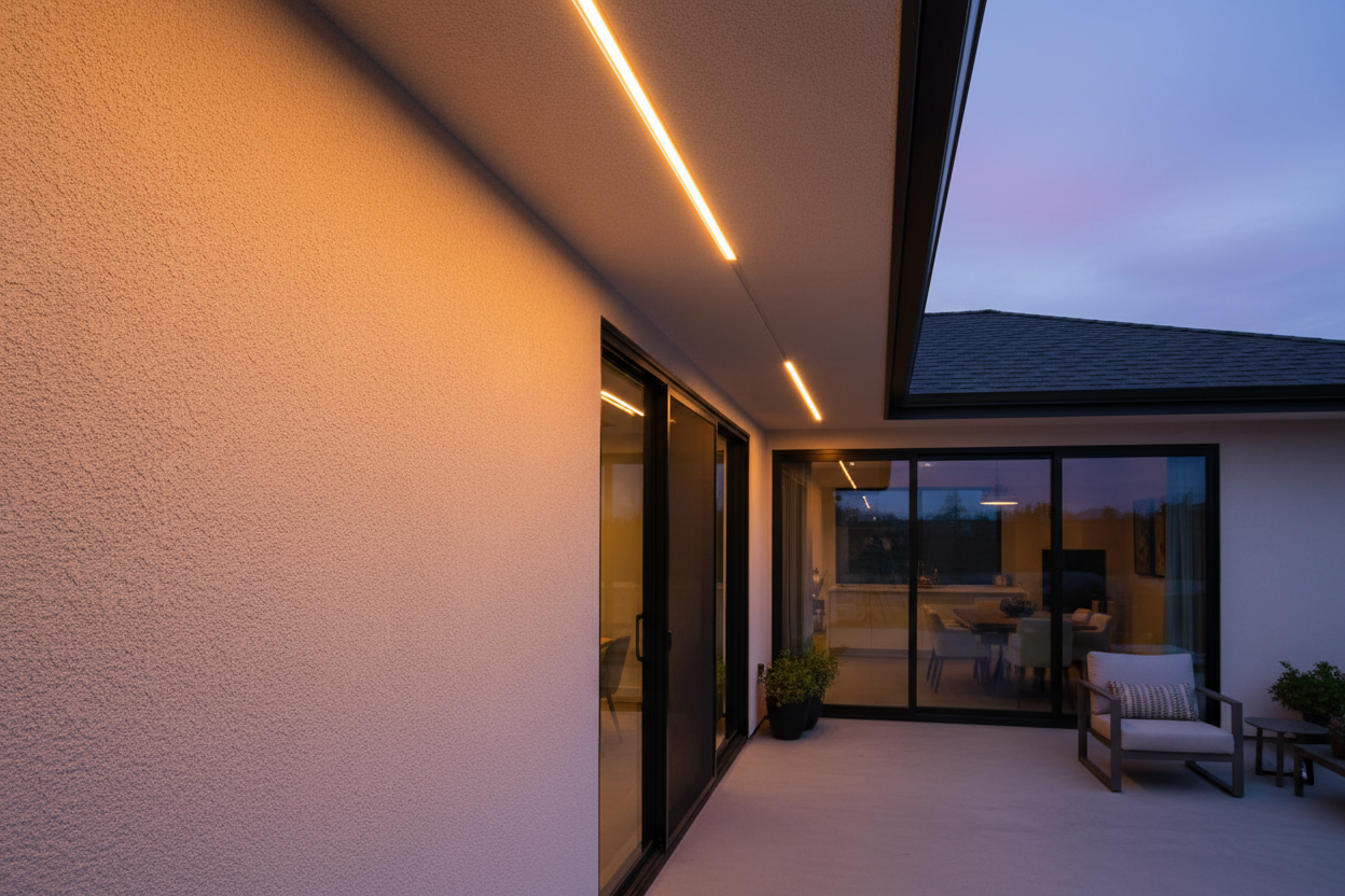 Stucco LED Channel – 7.8ft Outdoor Trim for Walls & Soffits | Stucco LED Solutions